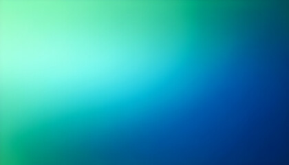 Poster - Abstract blurred gradient background fading from green to blue