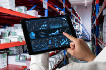 Poster - business data dashboard provide business intelligence analytic for marketing strategy planning snugl