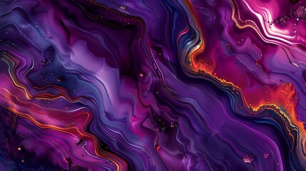 Poster - a digital painting of a smooth, polished gemstone texture in deep, vibrant hues.