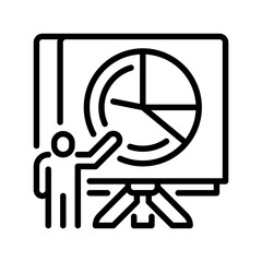 Poster - Presentation line icon. Universal creative premium symbol. Vector sign icon logo template. Vector illustration