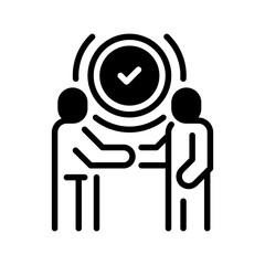Poster - Partnership line icon. Universal creative premium symbol. Vector sign icon logo template. Vector illustration