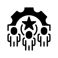 Poster - Teamwork line icon. Universal creative premium symbol. Vector sign icon logo template. Vector illustration