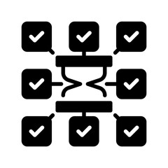 Poster - Time Management line icon. Universal creative premium symbol. Vector sign icon logo template. Vector illustration