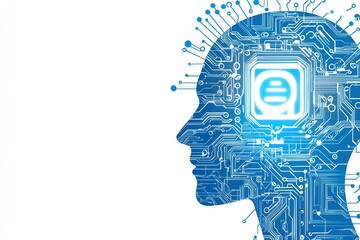 Poster - Business Professional Utilizing AI Technology for Innovative Solutions in a Digital World