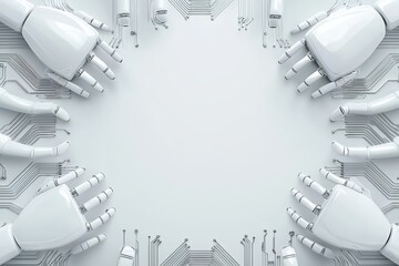 Poster - Tiny Robots Interacting with Digital Circuit Systems in a Futuristic Technology Setting
