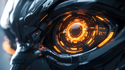 Poster - Cybernetic Eye: A Glimmer of Futuristic Technology