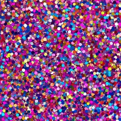Poster - Festive Sparkle: An abstract explosion of vibrant confetti, a kaleidoscope of colors.