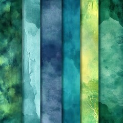 Poster - abstract watercolor palette: a stunning collection of abstract watercolor patterns, transitioning se