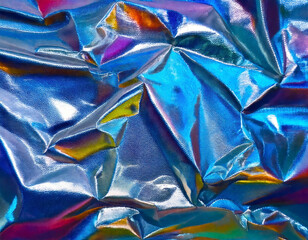 Poster - iridescent colour foil texture background