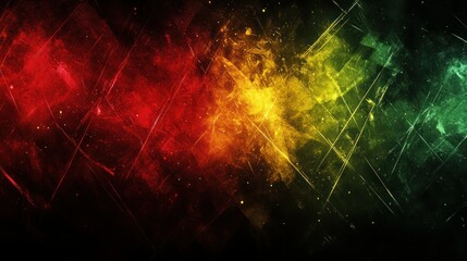 Wall Mural - abstract fiery color explosion digital art background
