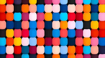 Poster - Colorful Abstract Pattern with Round Shapes on a Vibrant Background