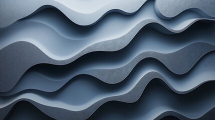 Poster - Abstract Blue Wave Background Texture Seamless Pattern Design