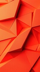 Poster - Abstract Orange Geometric Shapes Wallpaper