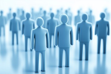 Fototapete - Innovative 3D showcasing an HR software solution for comprehensive employee retention tracking workforce management and performance optimization within a corporate or enterprise setting