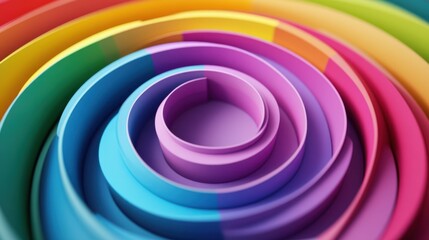 Aufkleber - An abstract animation features a seamless loop with vibrant color refraction effects, set against a dynamic background.