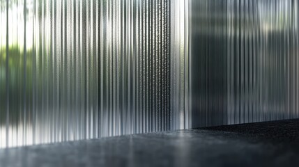 Fototapete - An abstract background featuring 3D glass transparent lines creates a modern, sophisticated visual.