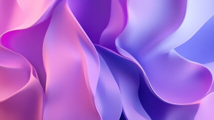 Poster - An abstract minimalist animation featuring a purple and blue colored background design, rendered in 3D.