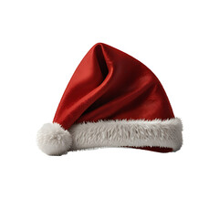 Wall Mural - Red Santa hat PNG background 