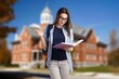 © BillionPhotos.com - A young happy woman student holds notebooks