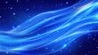 © Biancaart - Abstract Blue Waves with Sparkling Stars for Modern Background Designs