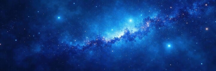 deep blue galaxy with sparkling stars, abstract cosmic texture , cosmic, beautiful