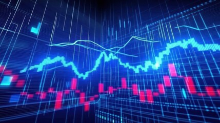 Poster - Abstract financial data visualization (5)