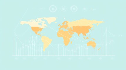 Poster - World Map with Data Visualizations