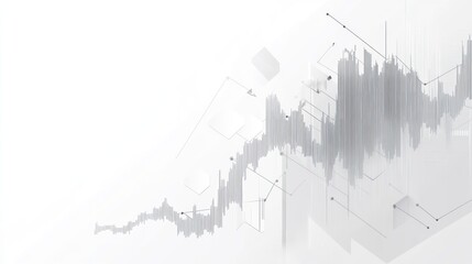 Poster - Abstract data visualization, technological concept, modern background, potential use as graphic element or digital wallpaper