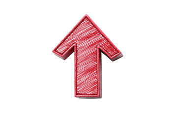 Wall Mural - Red arrow pointing upwards