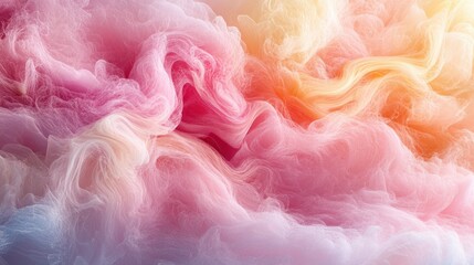 Wall Mural - pastel-colored smoke swirls in a studio setting