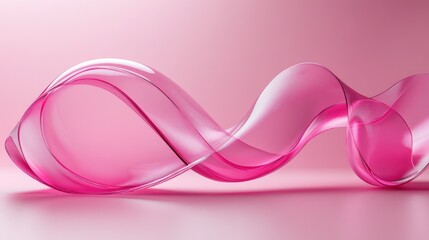 Wall Mural - pink abstract fluid form on pink background