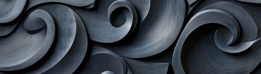 Poster - Close-up of a brushed metal surface showcasing a unique texture with subtle reflections and elegance