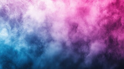 Wall Mural - pink and blue smoke swirls on black background