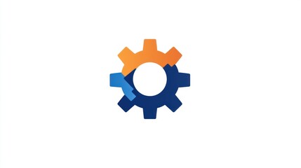 Poster - Abstract gear graphic, modern design, for business presentation, use in website or social media
