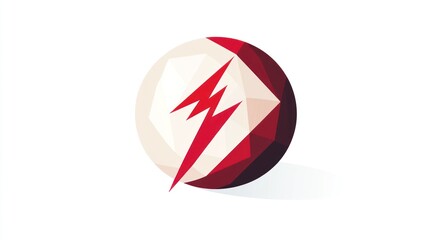 Poster - Abstract graphic, power sphere, symbol, digital art, use in tech branding
