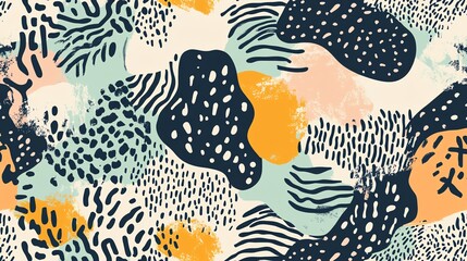 Poster - Colorful Abstract Patterns Create a Vibrant Wall Design Perfect for Home Decor and Creative Spaces