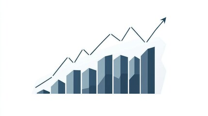 Poster - Growing graph chart business success