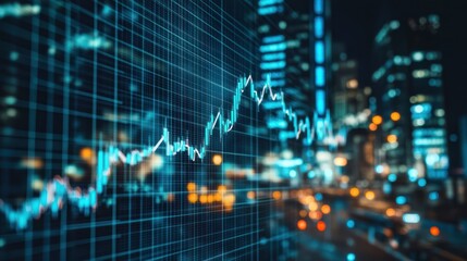 Poster - Financial Growth in a Cityscape