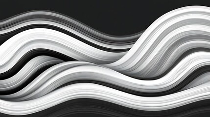 Poster - Abstract Gray Wave Swirls Background Design