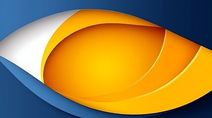 Poster - Abstract Orange Blue Wave Design Background