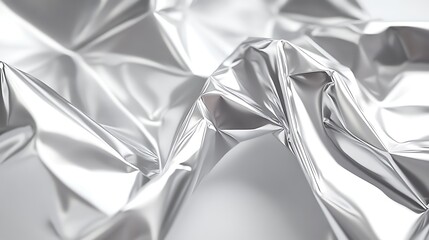Poster - Abstract Silver Foil Texture Background Image