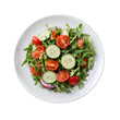 © Ahmad - Salad plate with minimalist design isolated on transparent background