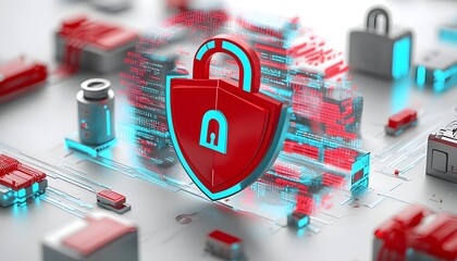 Poster - Digital Shield Protects Data With Secure Encryption
