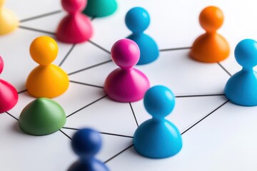 Poster - Group of diverse people celebrating togetherness and unity in a colorful display of friendship and community spirit