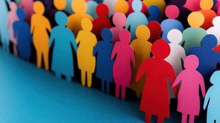 Poster - A diverse group of people engaging in lively conversation while enjoying each other's company outdoors in the sun