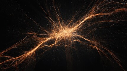Fototapete - Global commerce network visualization with a digital Earth and glowing trade lines.