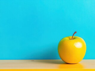 Poster - Fresh red resting on wooden table with soft natural light highlighting its color and texture