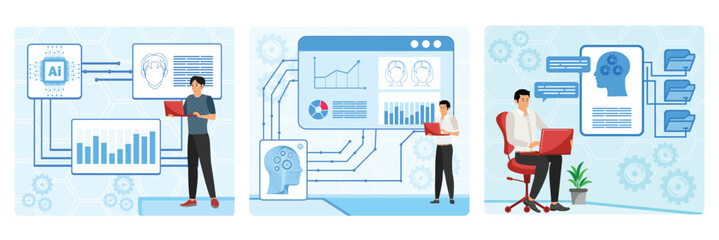 Poster - AI Driven Diversity and Inclusion Initiatives. AI Optimized HR Data Analytics. AI-Powered Onboarding Proces.