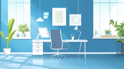 Poster - Modern Office Workspace Interior (7)