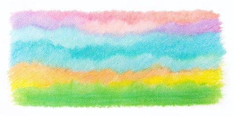Poster - Delicate Abstract Hand-Drawn Texture Background - Soft Pastel Hues